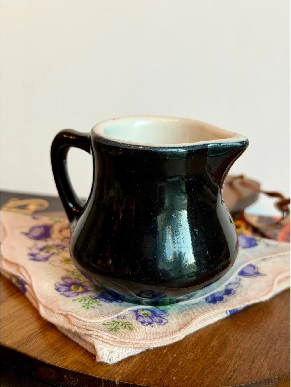 Vintage Good’s China Chef Ware Black Creamer 160 Restaurant Ware Inglewood CA